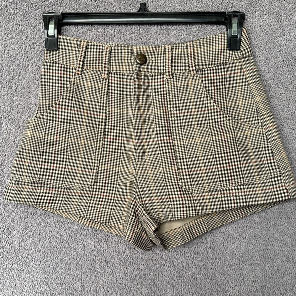 Zara Plaid Short